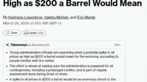 ‼️🇺🇸🛢 У Трампа готовятся к повышению цен на нефть до $200 за баррель, — Bloomberg

▪️В администра