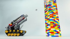 Разрушаю башни машинами из LEGO!