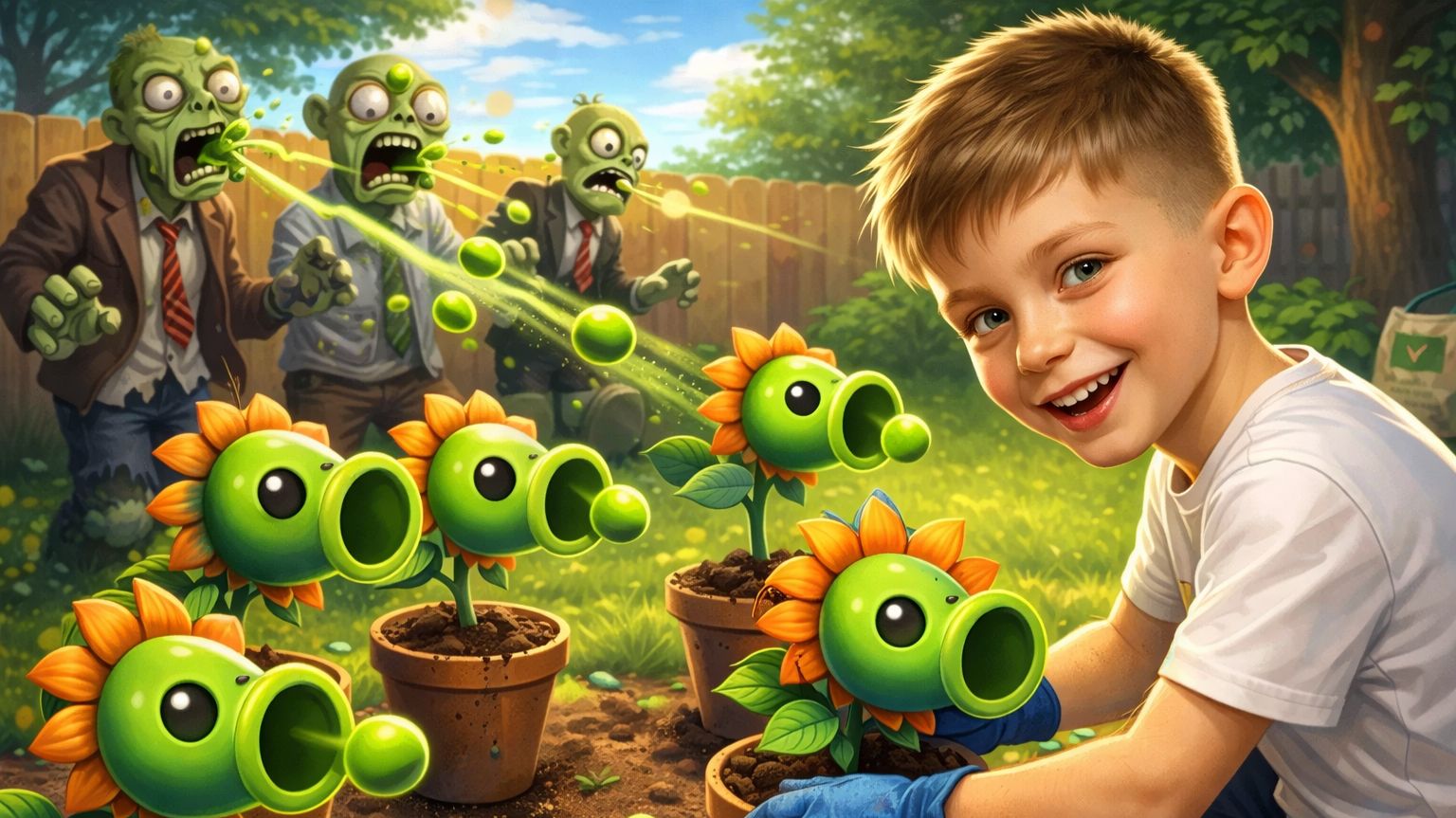 Растения против зомби Фьюжен Ночные раунды