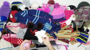 42243 Шапки шарфы перчатки (детские), 5пак, 574, секонд (extra) оптом