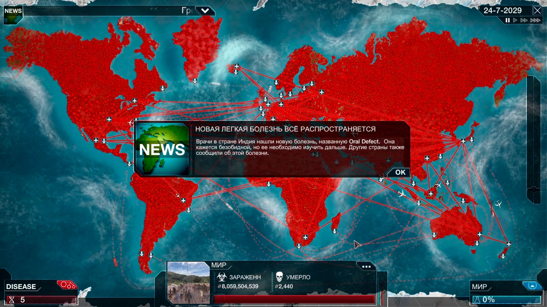 ДЕФЕКТ ОРУЩЕГО