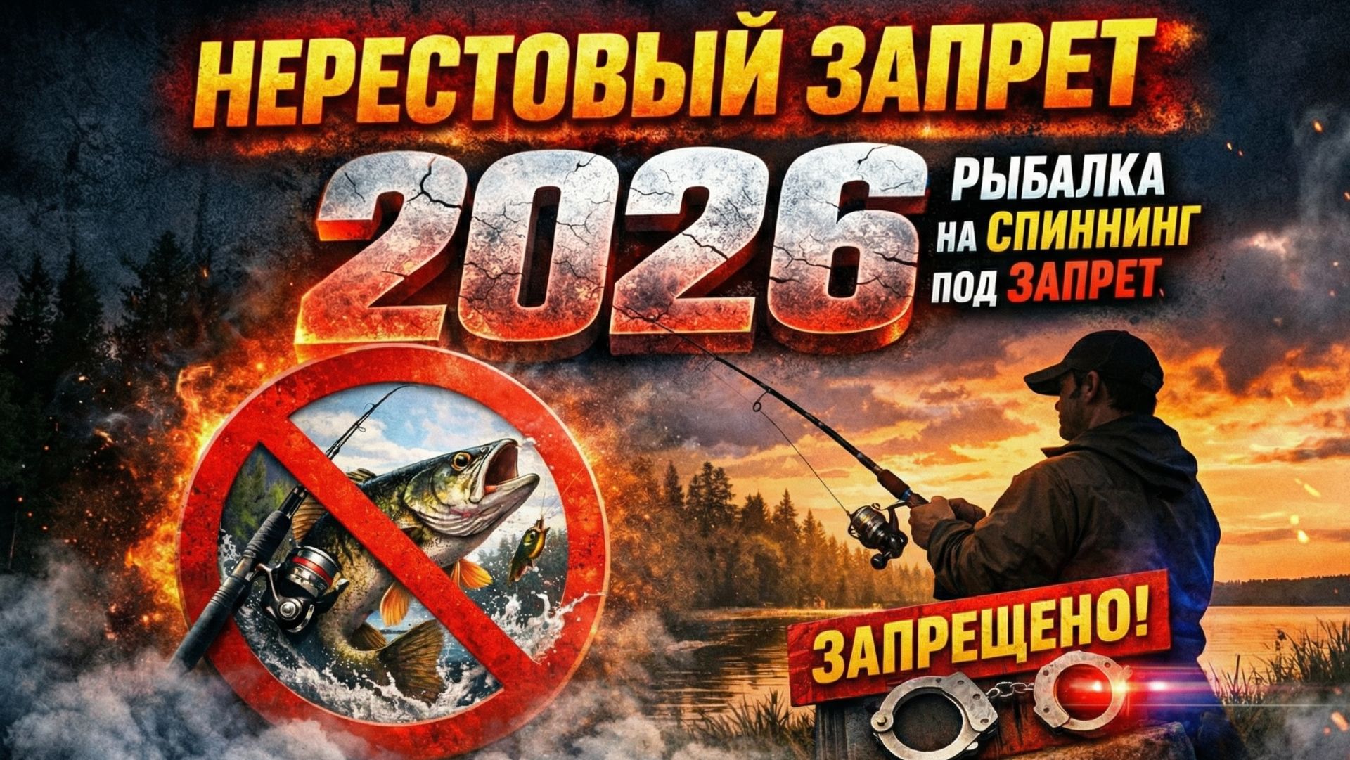 НЕРЕСТОВЫЙ ЗАПРЕТ 2026 Сетями ловить можно НА СПИННИНГ НЕТ Рыбалка под запретом