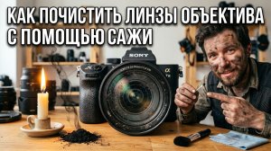 Как почистить линзы объектива с помощью сажи