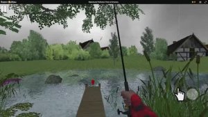 Игра на рыбалке, фрагмент игры, рыбалка на пруду, мультики для детей, видео для малышей