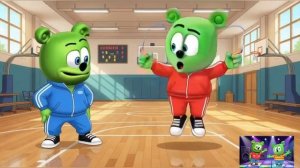 Мультики для детей Мишки Gummy Two gummy bears are doing sports