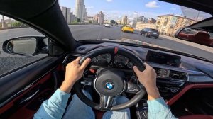 2019 BMW M4 Competition / БМВ М4 Ф82 3.0 турбо робот 450 л.с. | Тест драйв от первого лица | VORON