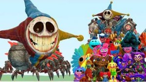 Новый голодный прототип червя против всех монстров Поппи в игре Garry's Mod, главы с 1 по 5