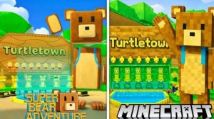Добро пожаловать в игровой процесс, в котором Super Bear Adventure встречается с Minecraft! 😱⛏️