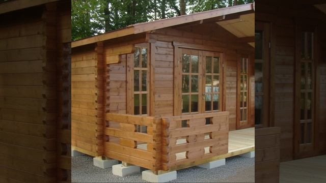 Садовый дом из бруса легко возводится, не требует фундамента, стены любой толщины!
