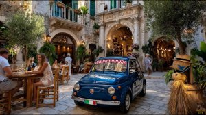 Монополи, Италия. Пешая экскурсия по городу Монополи на юго-востоке Италии в регионе Апулия