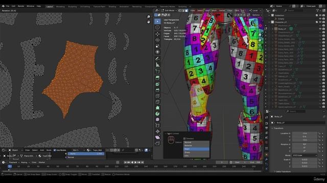 Cyborg Hard Surface Character Creation In Blender (7) 4 - Unwrap Body Armor 2