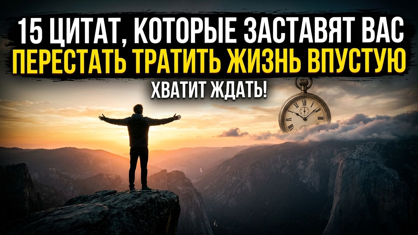 Как перестать прожигать жизнь: отрезвляющие мысли о времени