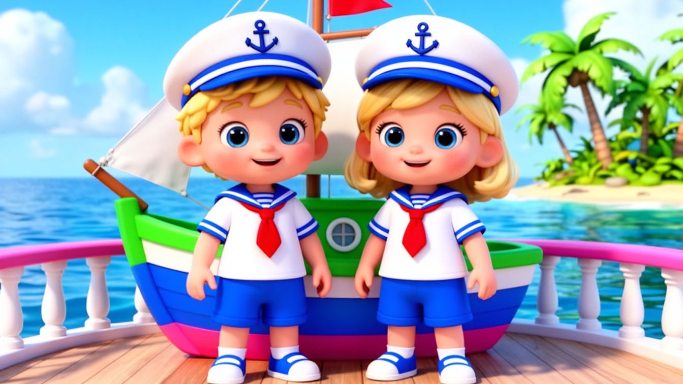 ⛵️МУЛЬТИК‑ПЕСЕНКА: КОРАБЛИК | Развивающие детские песни и мультики