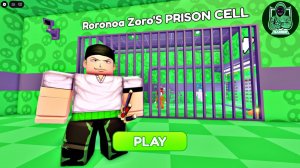 Ророноа Зоро сбежал из тюрьмы! Игровой процесс #roblox #obby