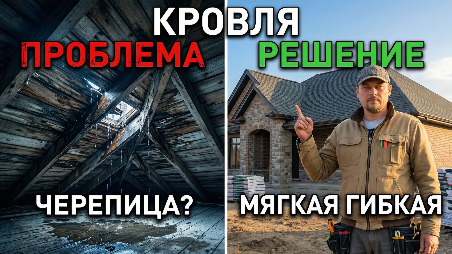 Почему протекает мягкая кровля? Главные ошибки монтажа крыши смотреть онлайн