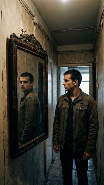 Отражение в зеркале перестало ПОВТОРЯТЬ #страшныеистории