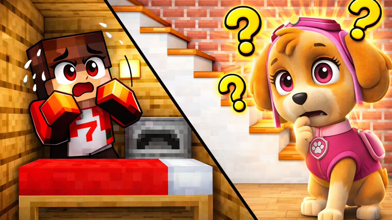 😱 Я ПОСТРОИЛ ПОТАЙНУЮ КОМНАТУ, что бы СПРЯТАТЬСЯ ОТ СКАЙ В МАЙНКРАФТЕ!