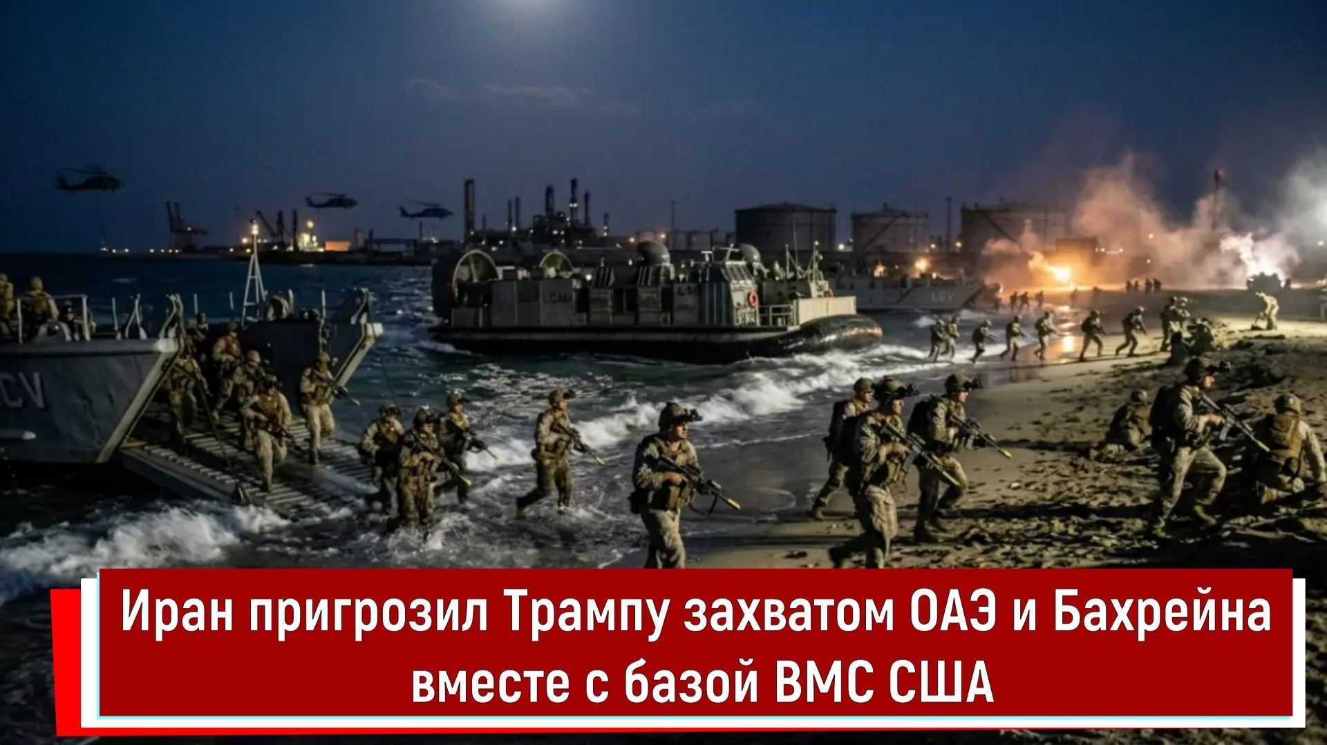 Иран пригрозил Трампу захватом ОАЭ и Бахрейна вместе с базой ВМС США