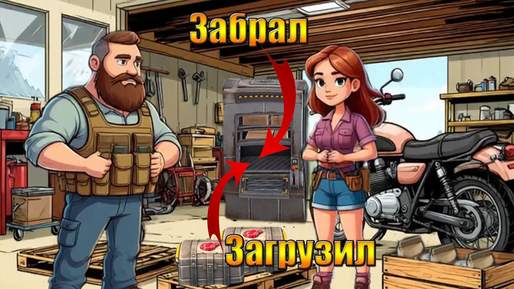 Забрал грузовой стелаж в мире Last Day | Ласт Дей | LDoE