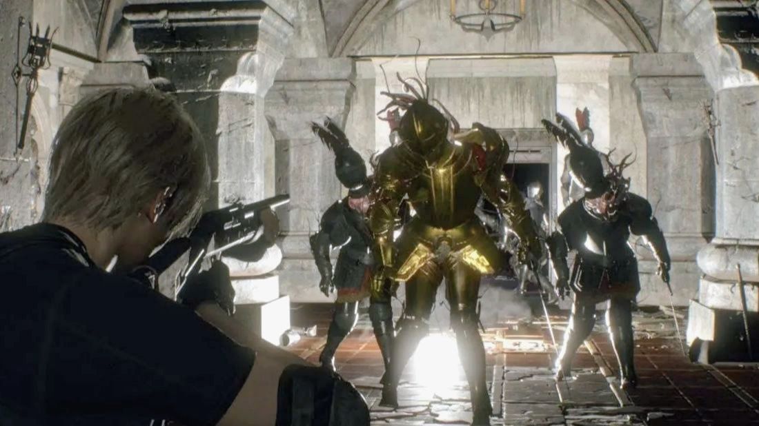 БИТВА С ЗОЛОТЫМ РЫЦАРЕМ - ДОП.ЗАДАЧИ - ТОРГОВЕЦ - ТИР - резидент ивел 4 ремейк - прохождение