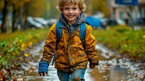 Ребенок вернулся из школы.