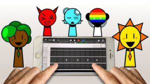 СПРУНКИ НА ТЕЛЕФОНЕ КАК ГАРАЖНЯ ГРУППА! SPRUNKI INCREDIBOX МУЗЫКА НА ТЕЛЕФОНЕ РЕАКЦИЯ