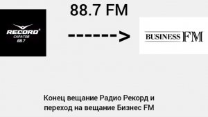 Конец вещание Радио Рекорд и переход на вещание Бизнес FM Саратов 26.03 2026