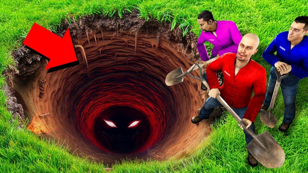 ВЫКОПАЛИ С ДРУЗЬЯМИ ОГРОМНУЮ ЯМУ (что на самом деле на дне?)