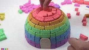 Мультики для детей . Мультики про лепку из пластилина . Лепим дом и машинку .