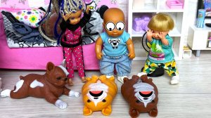 ТИШЕ, ТИШЕ, ЭТО СКВИШИ😁😁 Катя и Макс веселая семейка Куклы Барби в реальной жизни СМЕШНЫЕ истории