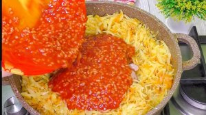 Лучший способ приготовить ВКУСНО КАПУСТУ! Легкий, доступный и Простой Рецепт!