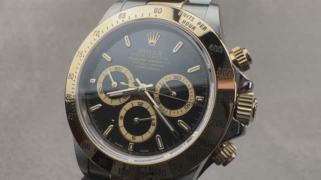 Rolex Cosmograph "Zenith" Daytona (Ref. 16523 BLK IX OYS) смотреть онлайн