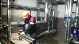 Окожушка труб в ИТП,Термоизо