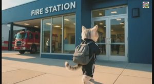 Трудовой котик Муги】Прыжок во времени!? Как Муги стал ниндзя — эксклюзивный репортаж 🐱