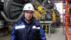 Александр Шевелев на площадке строительства комплекса по производству железорудных окатышей