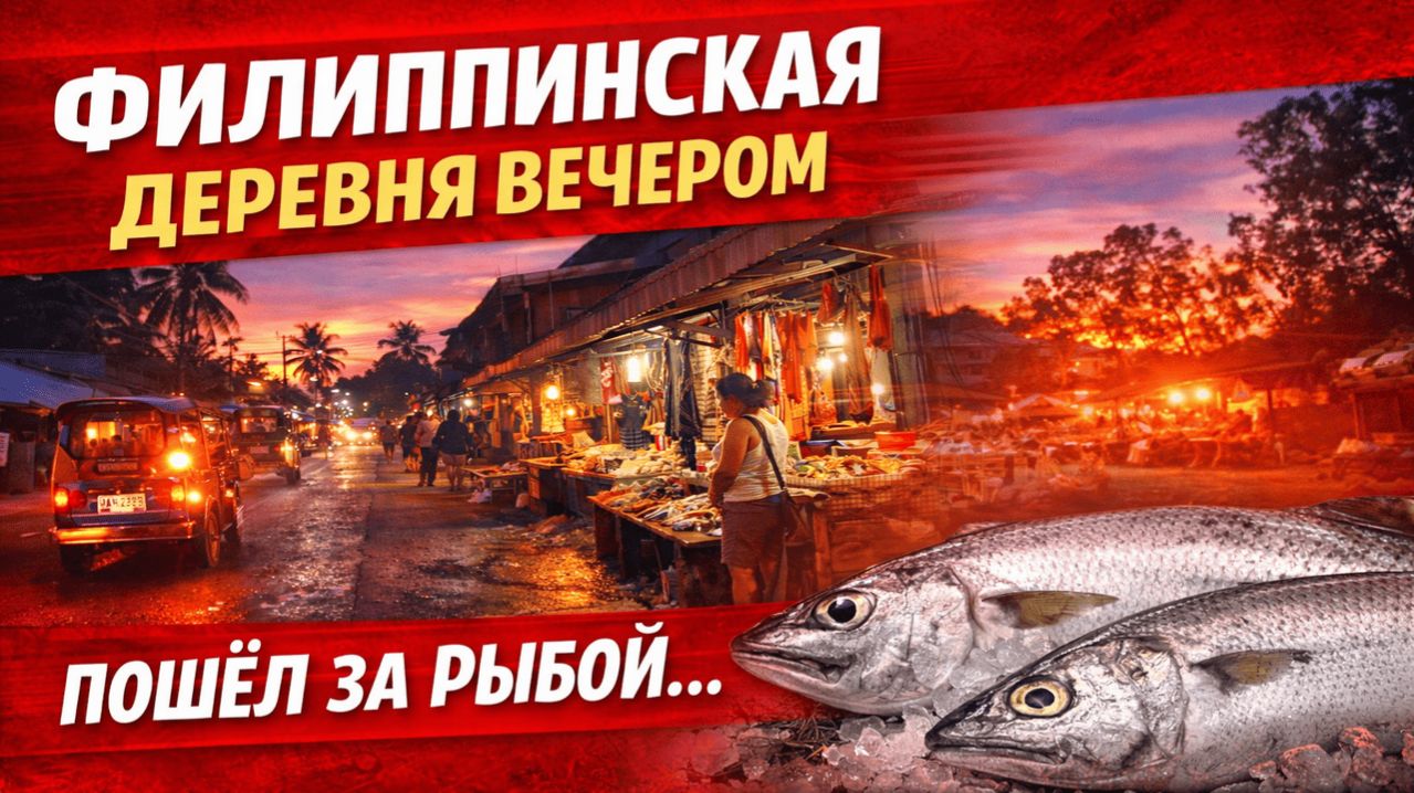 Вечер в Филиппинской деревне  | Чё по чём на районе? Пошёл за рыбой…