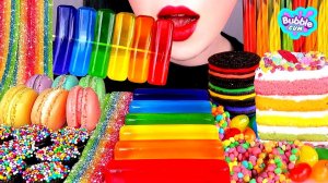 🌈 Радужные десерты 🌈 - СЛАДОСТИ и МАГИЧЕСКИЕ желе АСМР Мукбанг. ASMR еда.