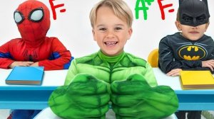 Крис и Майк тренируются в школе Супергероев!