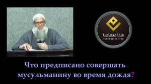 Что предписано совершать мусульманину во время дождя? | Шейх Раслян