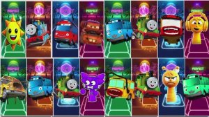 АВТОБУС ТАЙО Против ПАРАВОЗИКА ТОМАСА и МОЛНИИ МАКВИНА 🏎️ КТО БЫСТРЕЕ? Мультик Битва 💥