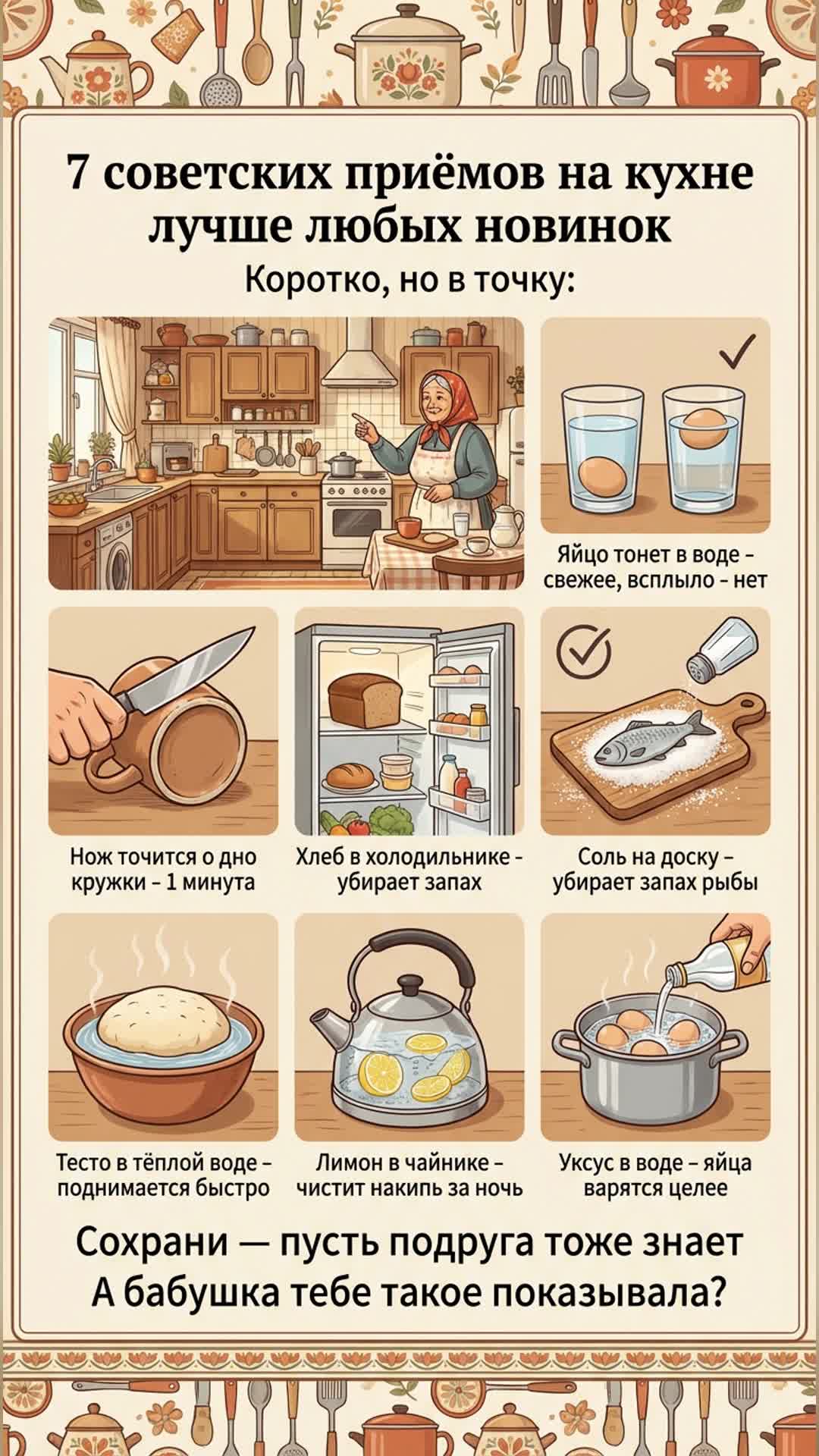 7 советских приёмов на кухне лучше любых новинок