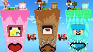 ЧАНК НУБА ПРОТИВ ЧАНКА ДЕВУШКИ ПРОТИВ ЧАНКА ПРО В МАЙНКРАФТ ВИДЕО ТРОЛЛИНГ ЛОВУШКА MINECRAFT