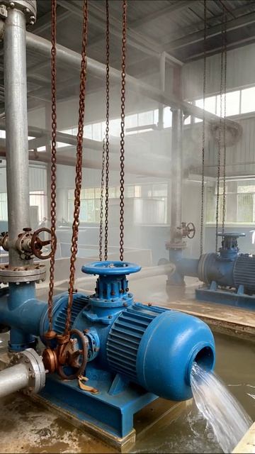 Работа насосной станции: технологии и процессы #насосы #водоснабжение #инновации