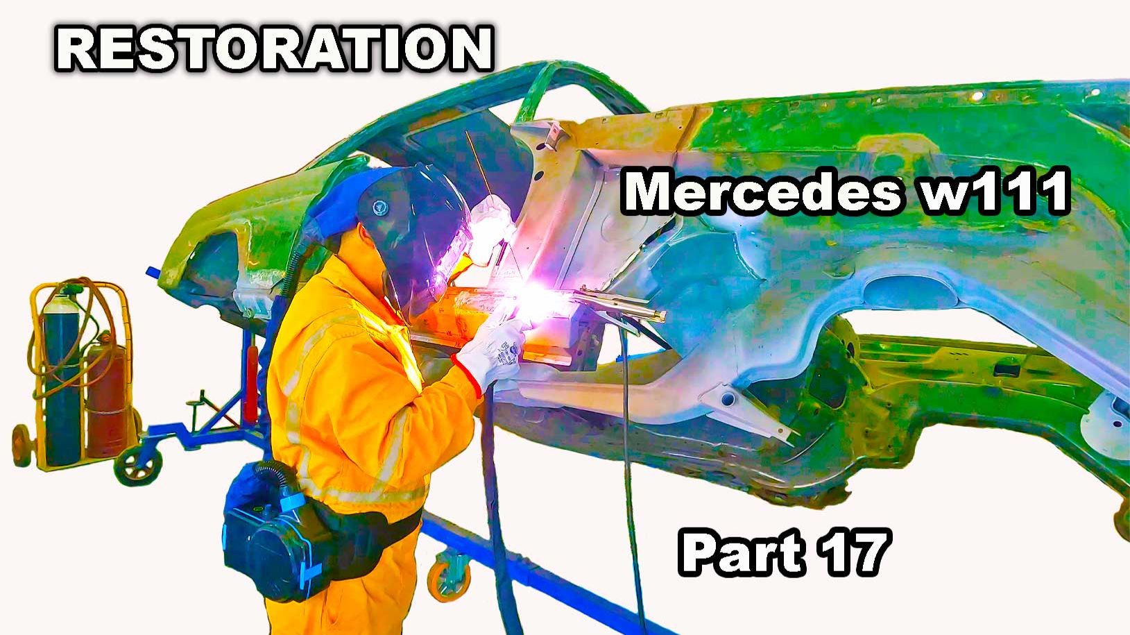 Restoration Mercedes-Benz W111 Part 17