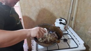 Куырдак из дикого гуся.Готовим на обычной кухне.Влог из Ташкента #277