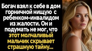 ИСТОРИИ ИЗ ЖИЗНИ/Богач взял к себе в дом горничной нищую  с ребенком-инвалидом из жалости. Он и поду