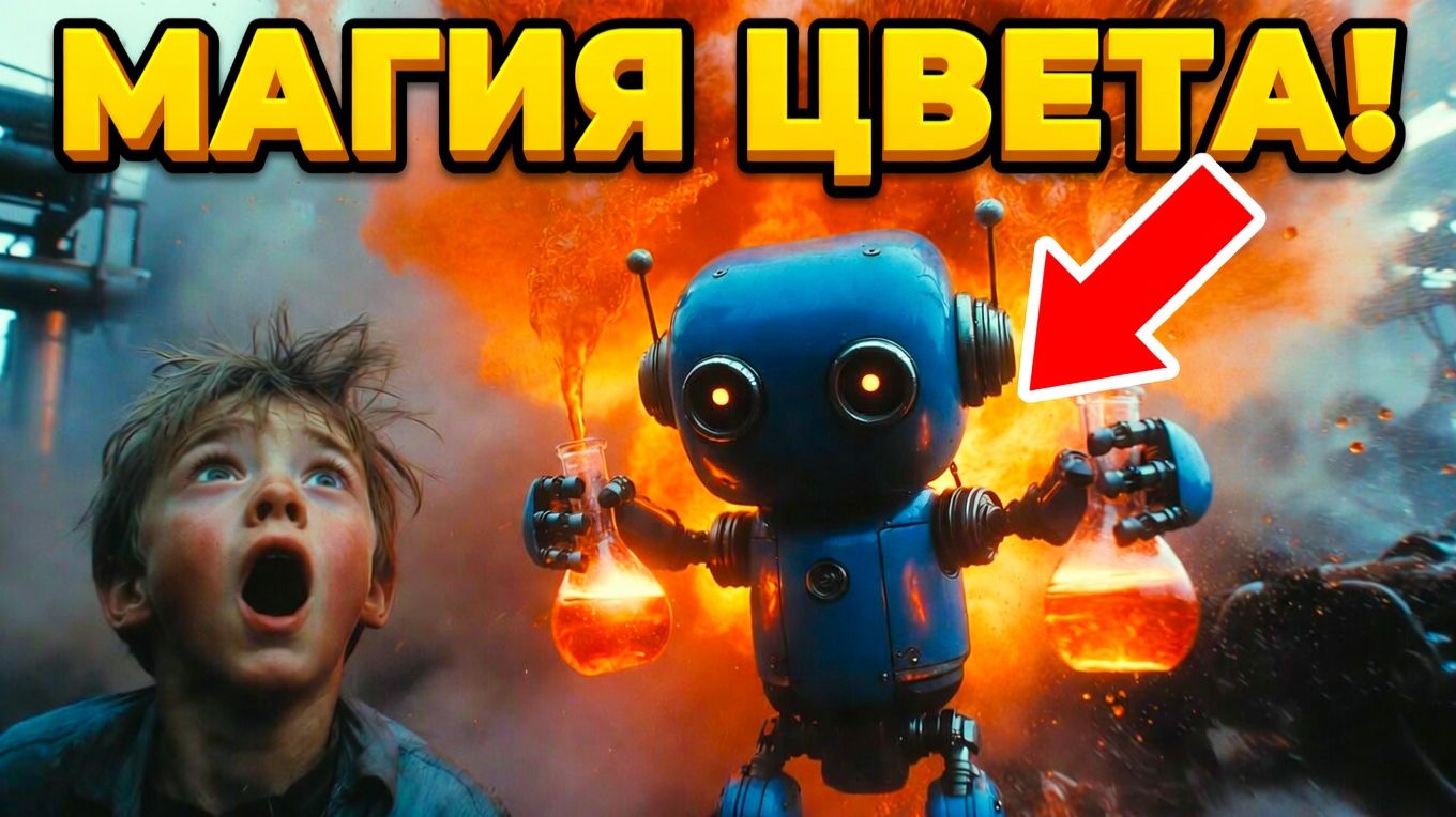 ЧТО ПОЛУЧИТСЯ? 😱 Робот Нео смешивает цвета! | Развивающее видео для детей