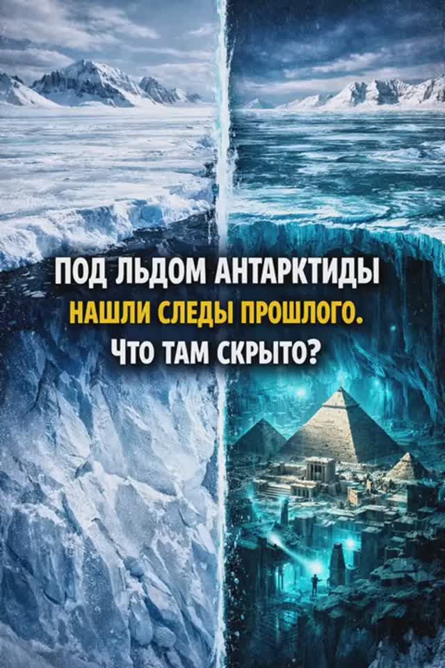 Под льдом Антарктиды нашли следы прошлого. Что там скрыто ?
