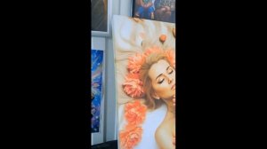 женщина цветок