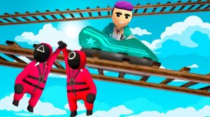 ТАНОС ИЩЕТ НАС! САМАЯ КРУТАЯ НЫЧКА! ИГРА В КАЛЬМАРА ПЛАСТИЛИНОВЫЕ ПРЯТКИ В HUMAN FALL FLAT